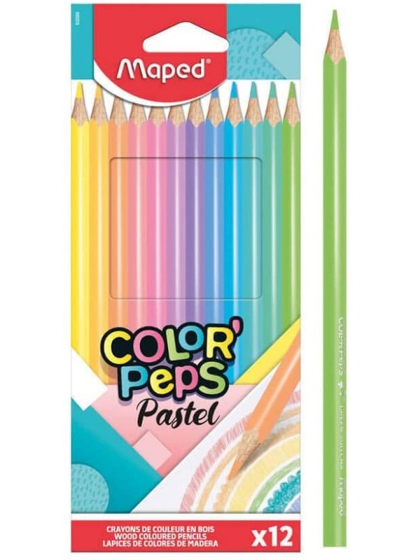 LAPICES COLORES x12u.PASTEL