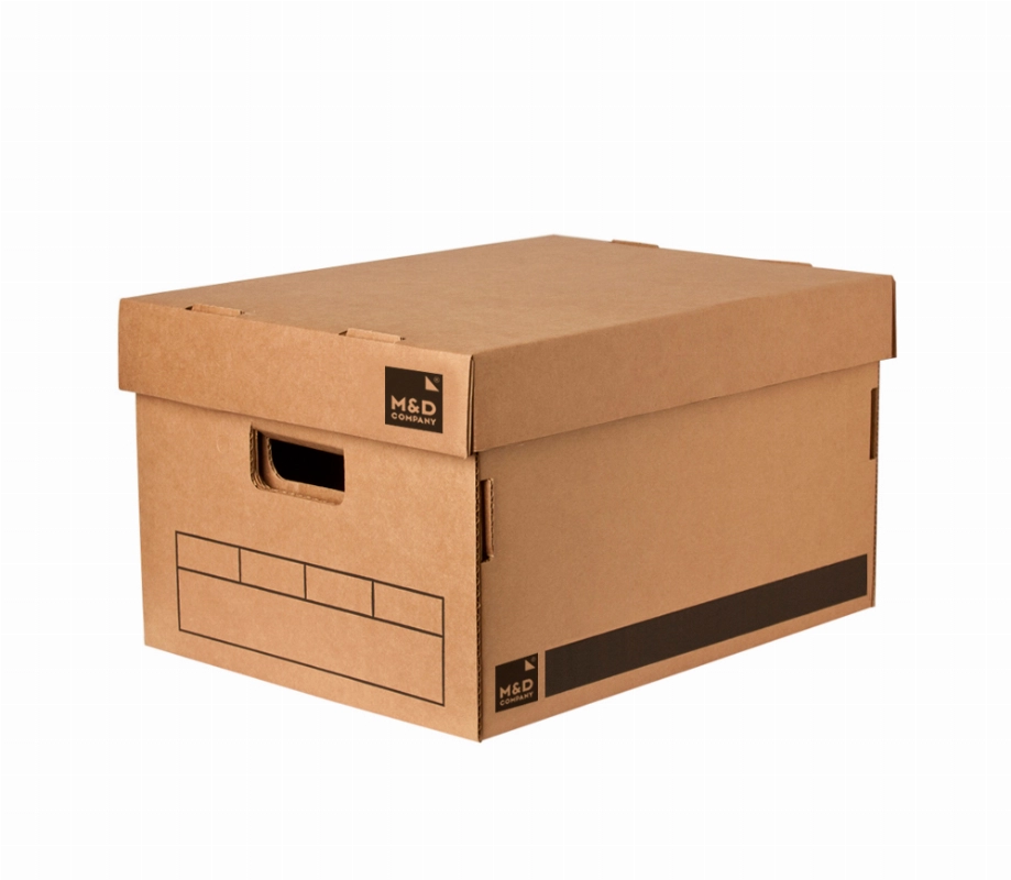 CAJA MARRON REF. C/TAPA APARTE  42x32x25cm.M&D