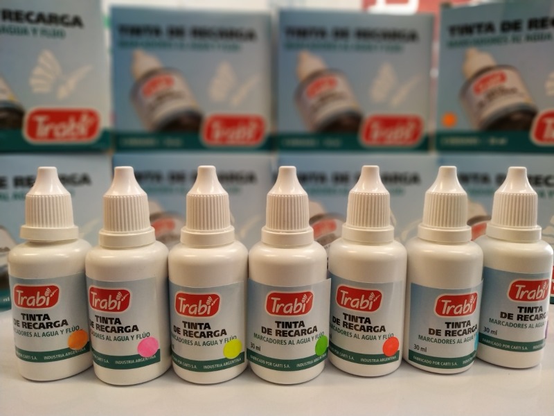 TRABI TINTA P/RESALTADORES. 30ml.