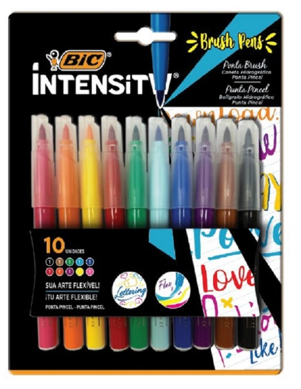 MARC. PUNTA PINCEL X 10 INTENSIT  BIC