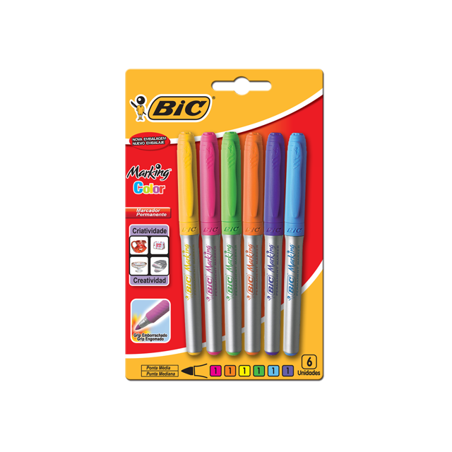 MARC. PERMANENTE FLASHx6u. FINOS BIC