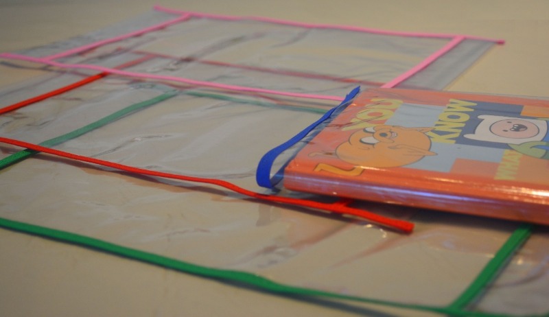 FUNDA PVC P/ CUAD.ESC.COSTURA COLOR