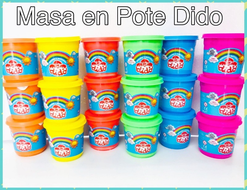 MASA P/MODELAR PERLADA 200grs.x3u.DIDO rosa/cel/am