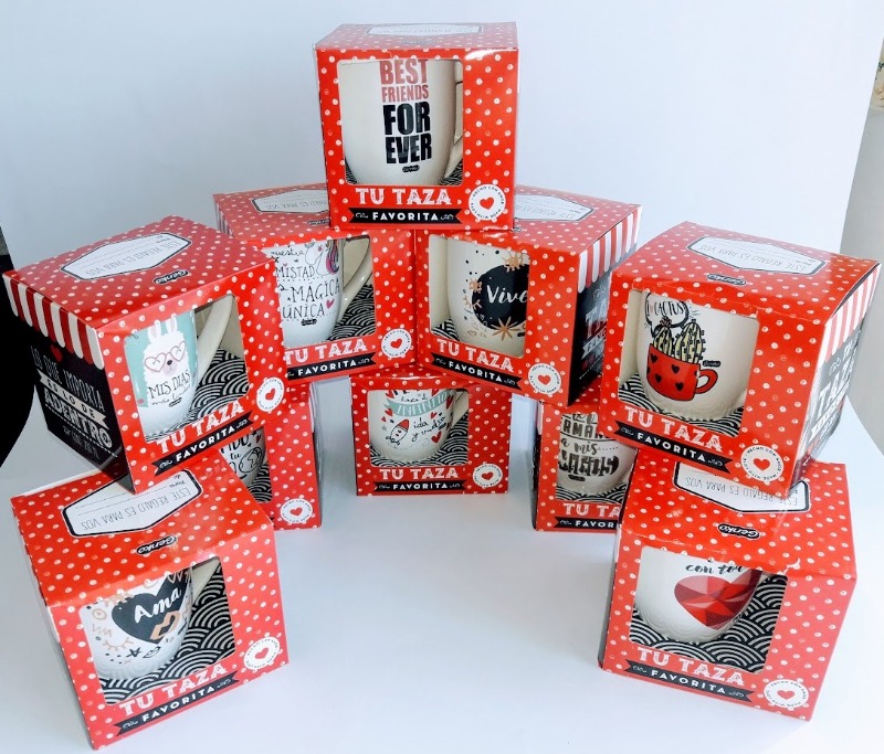 TAZA CERAMICA CONICA CHICA C/CAJA