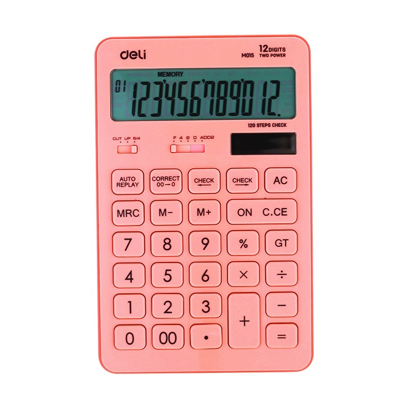 CALC.GRANDE 12dig.M015 ROSA. DELI TOUCH