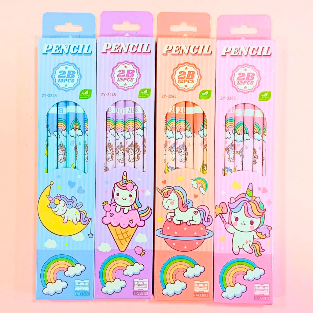 LAPIZ NEGRO C/ GOMA UNICORNIO
