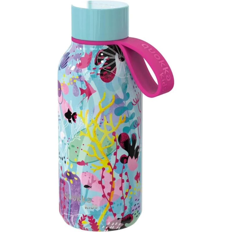 BOTELLA AC.INOX.330ml.C/CORREA UNDERWATER QUOKKA