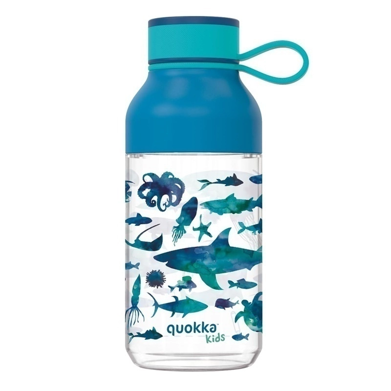 BOTELLA ACRILICO 430ml.C/CORREA  SEA ANIMALSQUOKKA