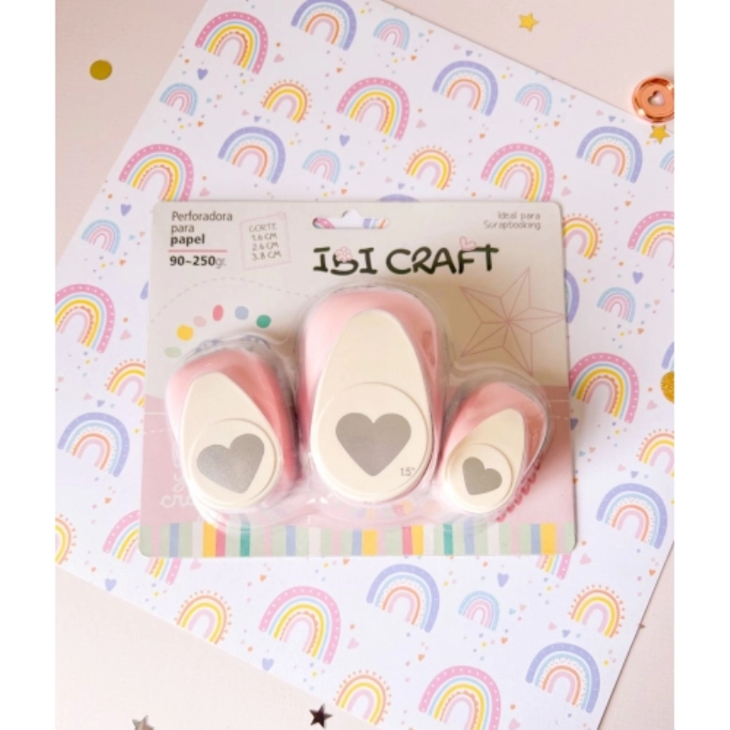 PERFORADORAS SET CORAZONES x3u.