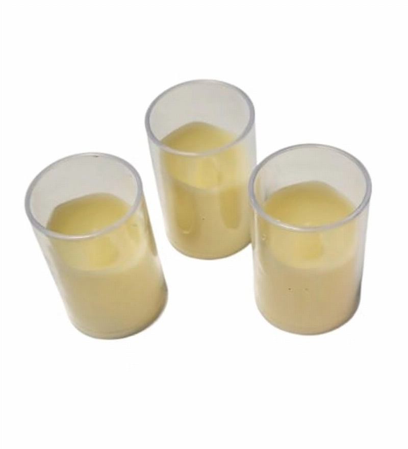 VELA PLASTICA A PILA 6.5cm.LUZ CALIDA