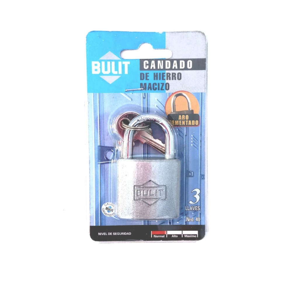 CANDADO de HIERRO ARO CEMENTADO N*40
