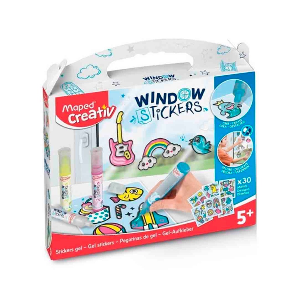 PEGATINAS DE GEL WINDOW STIKERS MAPED