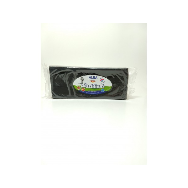 PLASTILINA BLOQUE 250grs.NEGRO