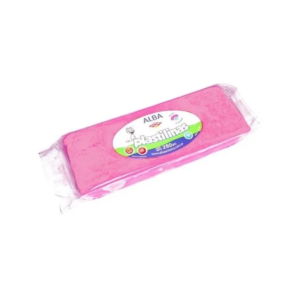 PLASTILINA BLOQUE 250grs.ROSA