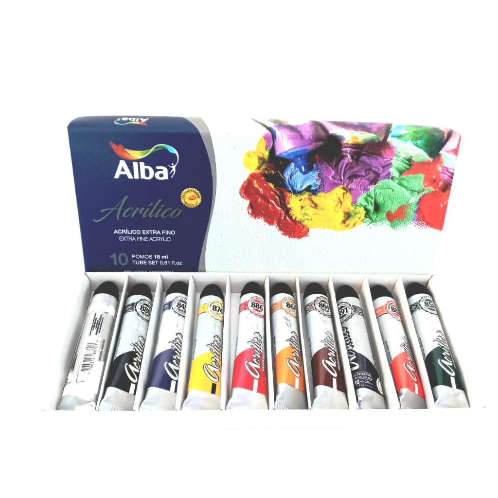 KIT ACRILICO PROF.18cc.x10u. ALBA