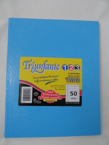 CUAD.ABC 19x24 50HR.T/D.CEL.1.2.3Triunfante
