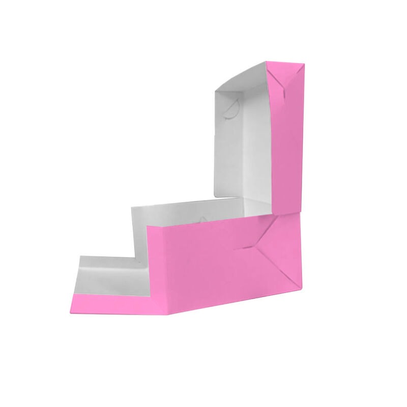 CAJA  PINK 18x14x12cm. (PORCION DE TORTA)