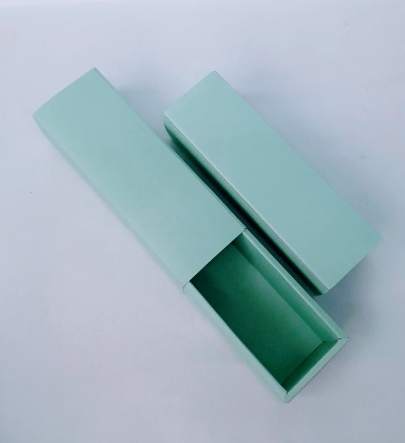 CAJA  AQUA 6x17.5x5cm. (MACARRONS)