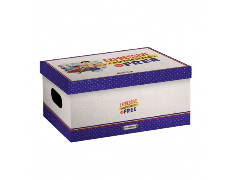 CAJA DECORADA 40x30x15cm. RETRO