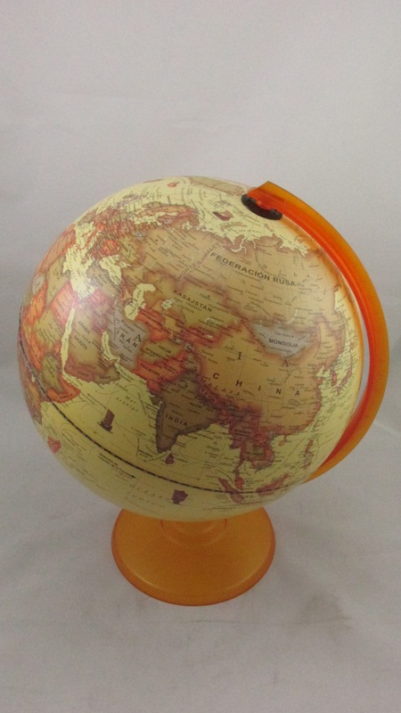 GLOBO TERRAQ.B/ACR.30cm.307AW ANTIGUO