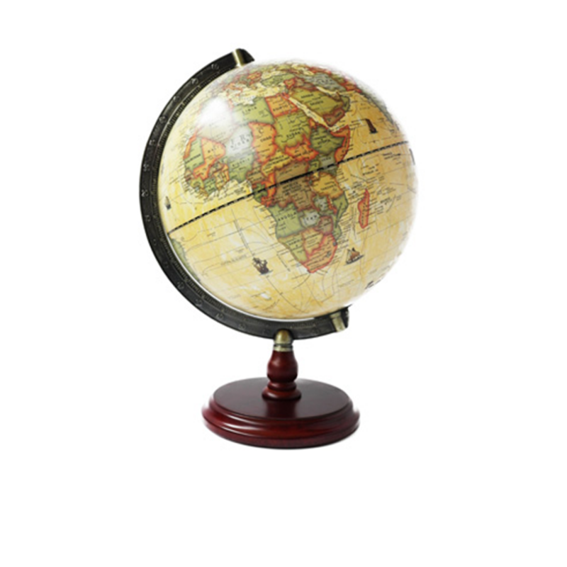 GLOBO TERRAQ.B/MAD.25cm.259AWM ANTIGUO