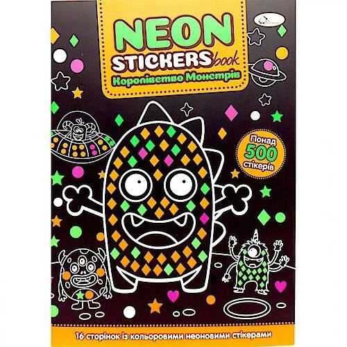 COL.NEON STICKERS:MONSTRUOS DIVERTIDOS