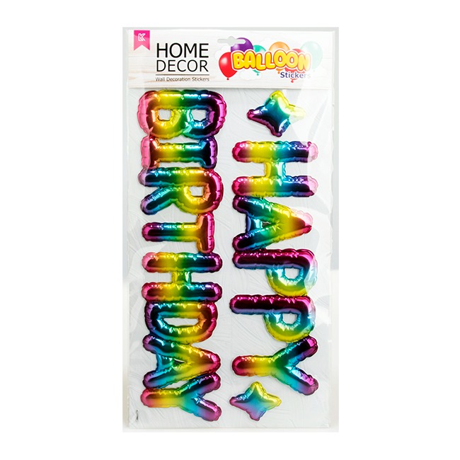 STICKER HAPPY BIRTHDAY 40x21cm. TALBOT