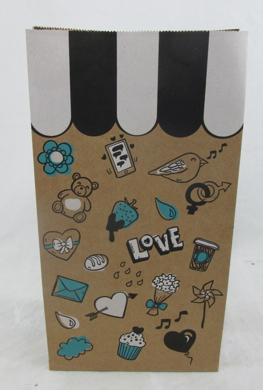 SOBRE REGALO 14x08x26cm.x1u.LOVE MIX