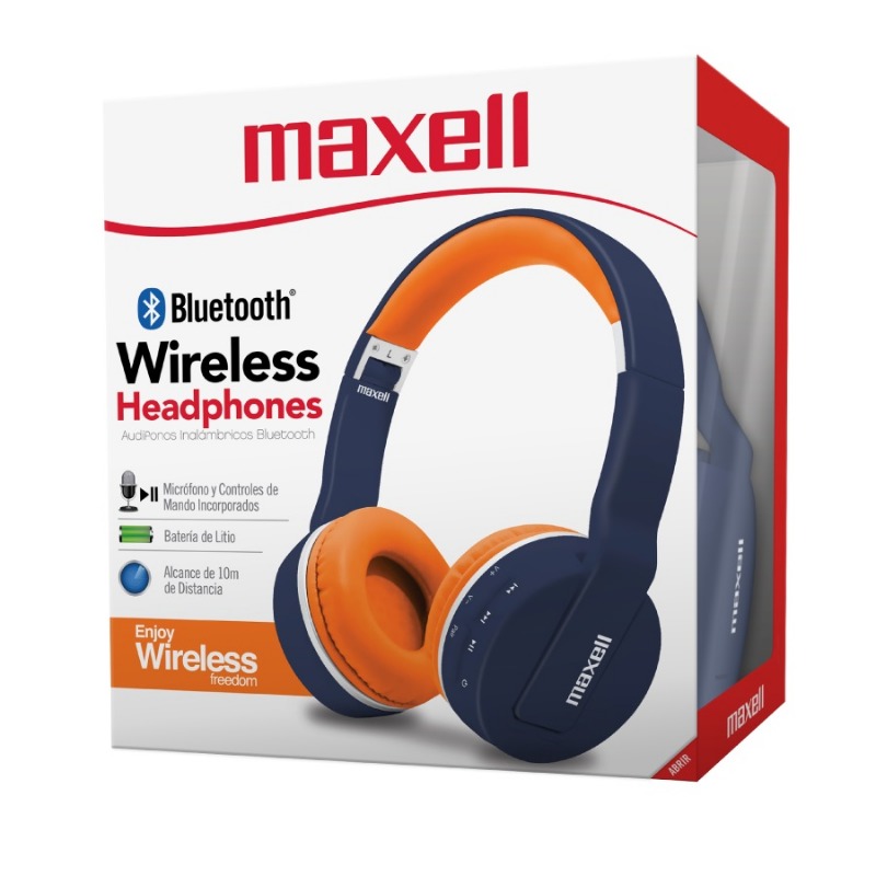 AURICULAR MXH-BT800 AZUL/NARNAJA MAXELL