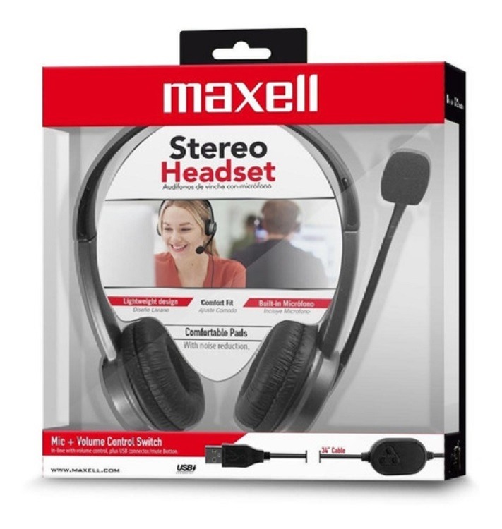 AURICULAR HS-H-MIC USB MAXELL