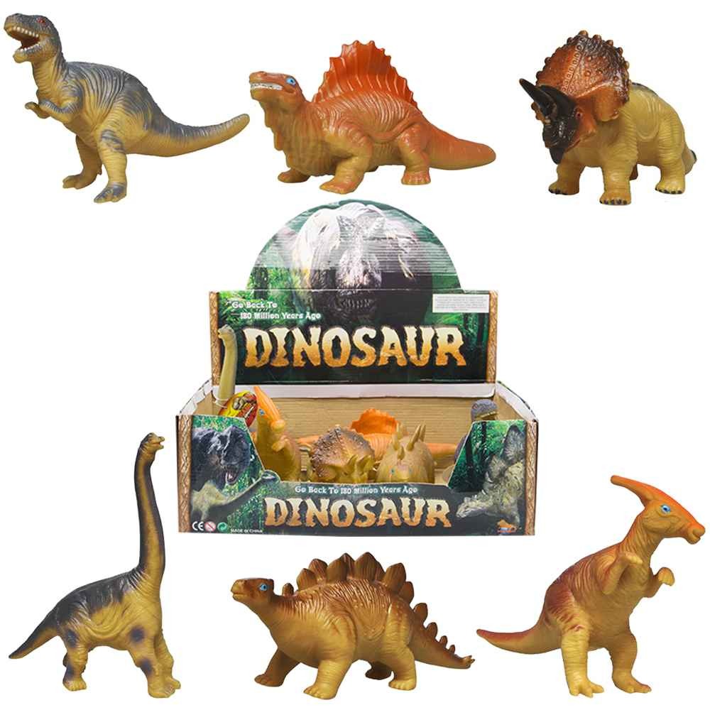 DINOSAURIOS DE 25cm. SILICONA