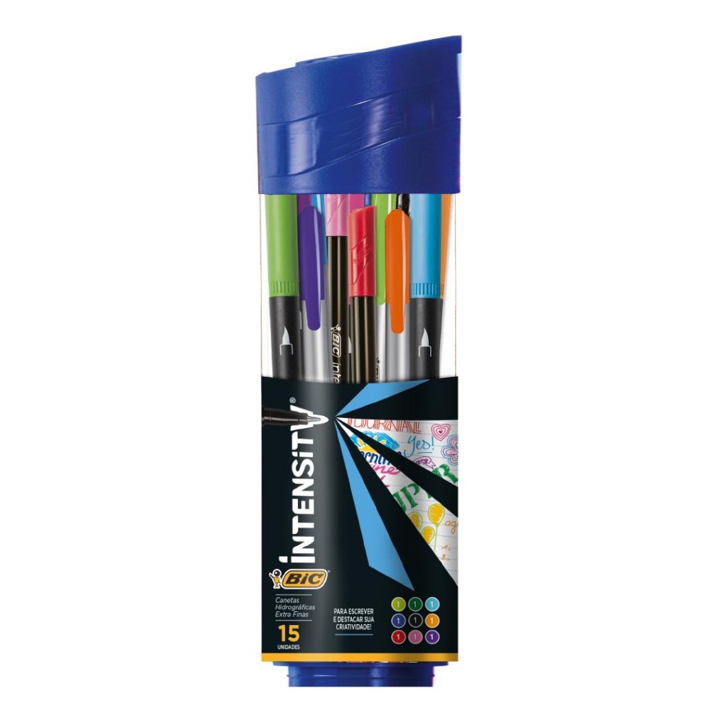 MARCADOR X 15u EXTRA FINO BIC