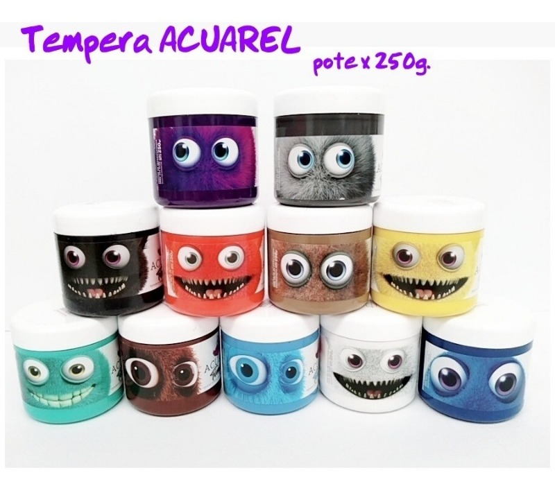 TEMPERA POTE 250ml.ESCOLAR ACUAREL  