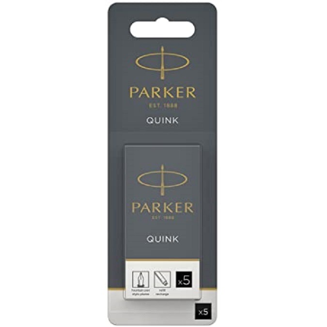 CART.TINTA P/PLUMA NEGRO x5u.QUINK PARKER