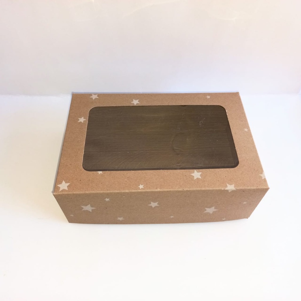 CAJA  DELIVERY C/VISOR 17.7x26x8.7cm.KRAFT-ESTREL