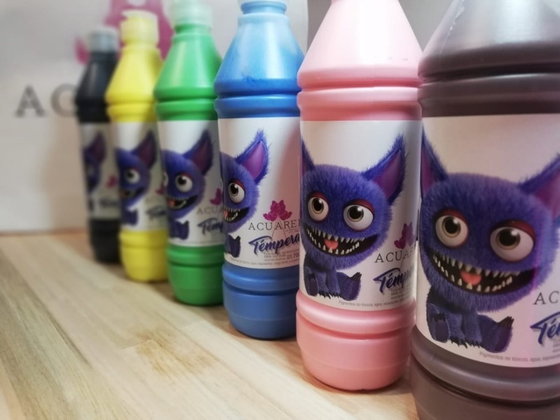 TEMPERA POTE 600ml.ESCOLAR  ACUAREL