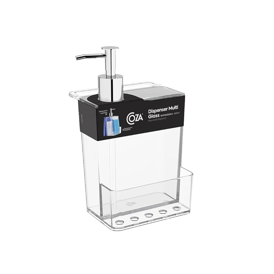 DISPENSER MULTIGLASS C/PORTA PAÑO COZA