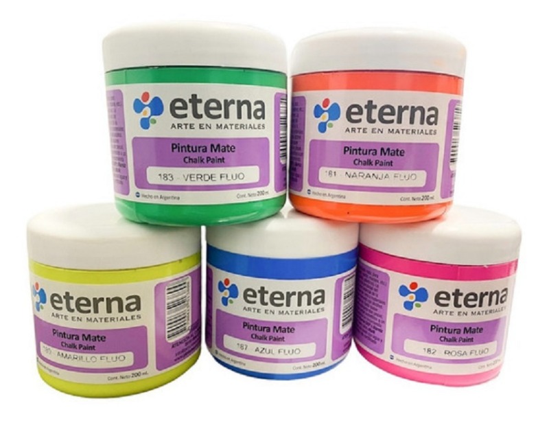 PINTURA MATE FLUO 200cc.ETERNA