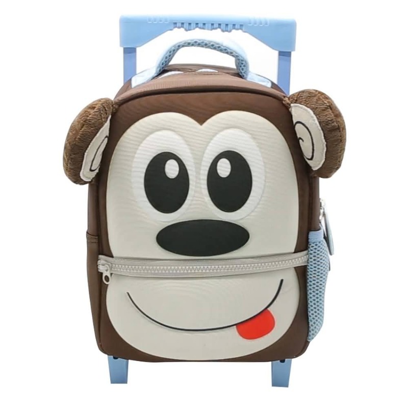 MOCHILA C/CARRO 11" MONITO FUNNY LAND