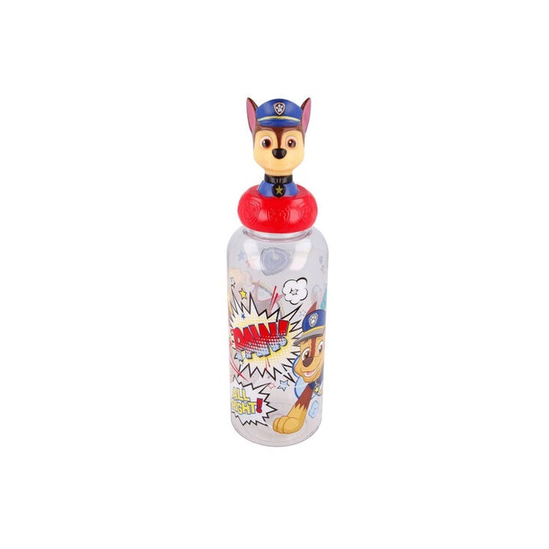 BOTELLA DE AGUA TRITAN C/FIGURINE PAW PATROL