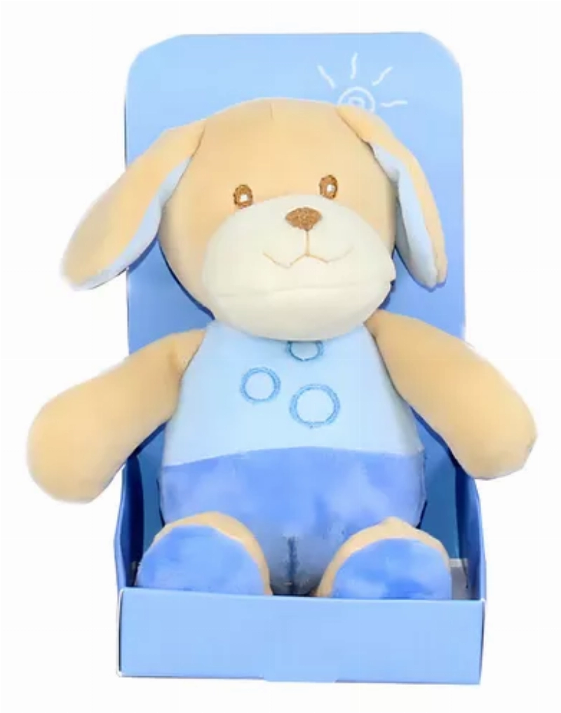 MUÑECO DE PELUCHE C/CASCABEL CELESTE