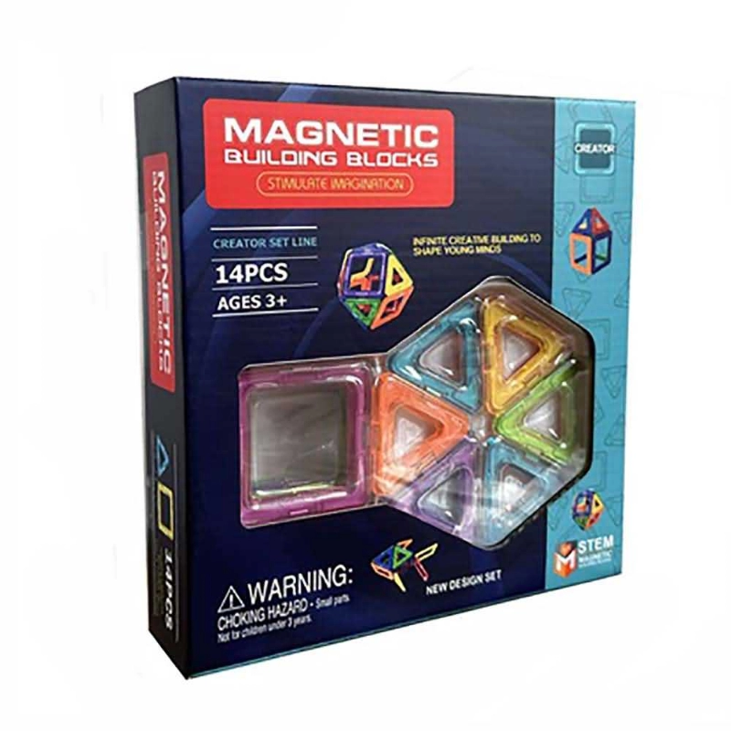 JUEGO BLOQUES MAGNETICO P/ARMAR x14u.