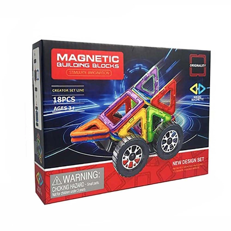 JUEGO BLOQUES MAGNETICO P/ARMAR x18u.