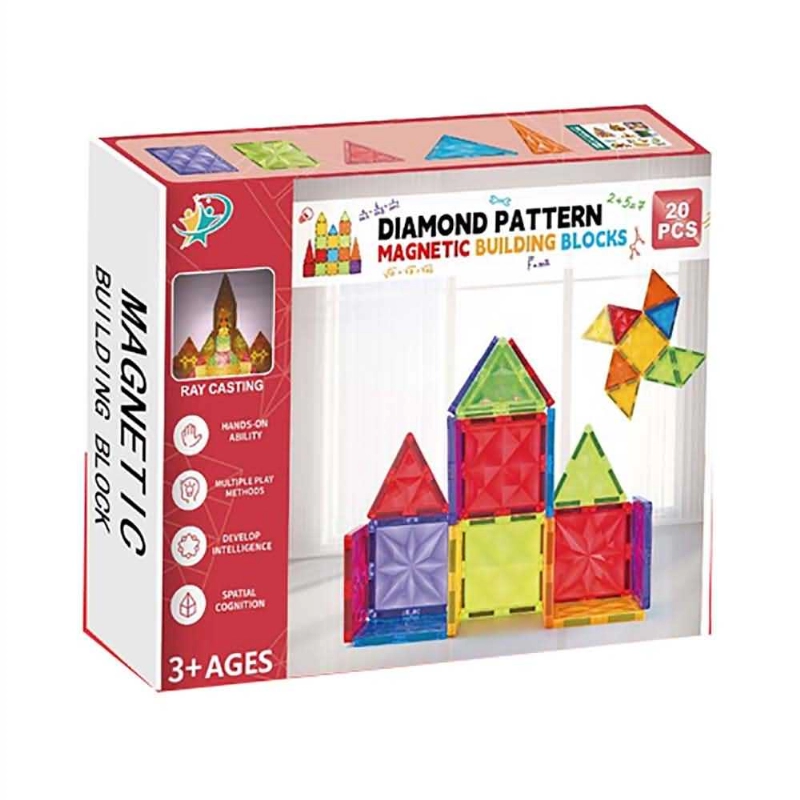 JUEGO BLOQUES MAGNETICO P/ARMAR x20u.