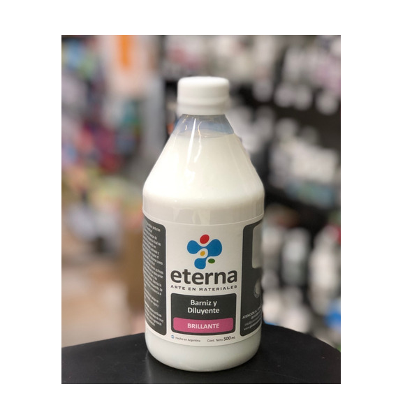 BARNIZ ACR.AL AGUA BRILLANTE 500ml.ETERNA