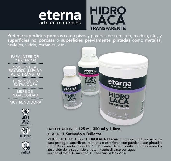 HIDROLACA BRILLANTE  350ml.ETERNA