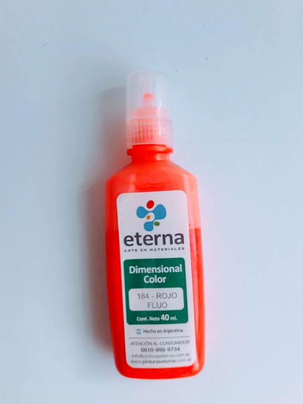 PINT.DIMENSIONAL FLUO ROJO ETERNA