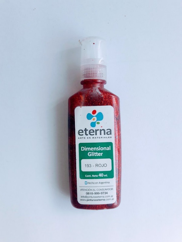 PINT.DIMENSIONAL GLITTER ROJO ETERNA