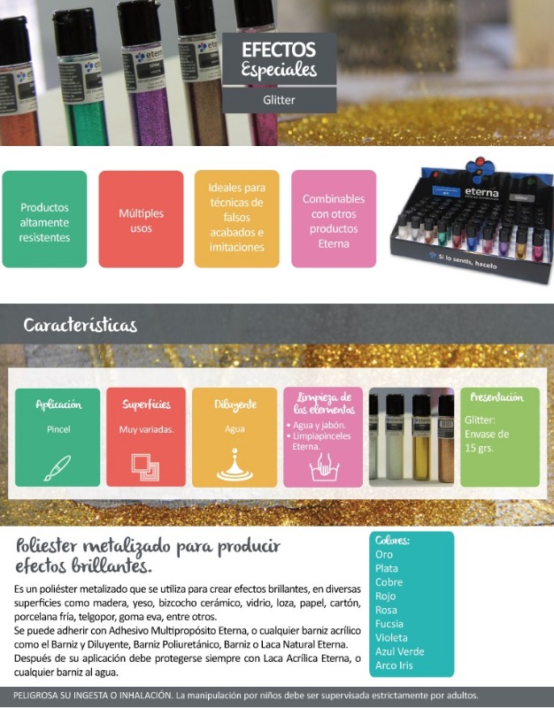 GLITTER ARCO IRIS 15grs.ETERNA