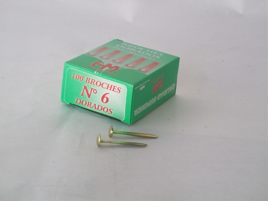 BROCHES DORADOS 30mm.N*6x100u.